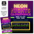 neon dance flyer
